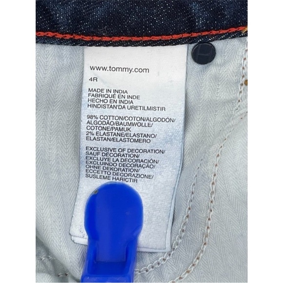 Tommy Hilfiger Women's Low Rise Dark Wash Bootcut Denim Jeans Size 4R - 28W - Picture 7 of 13